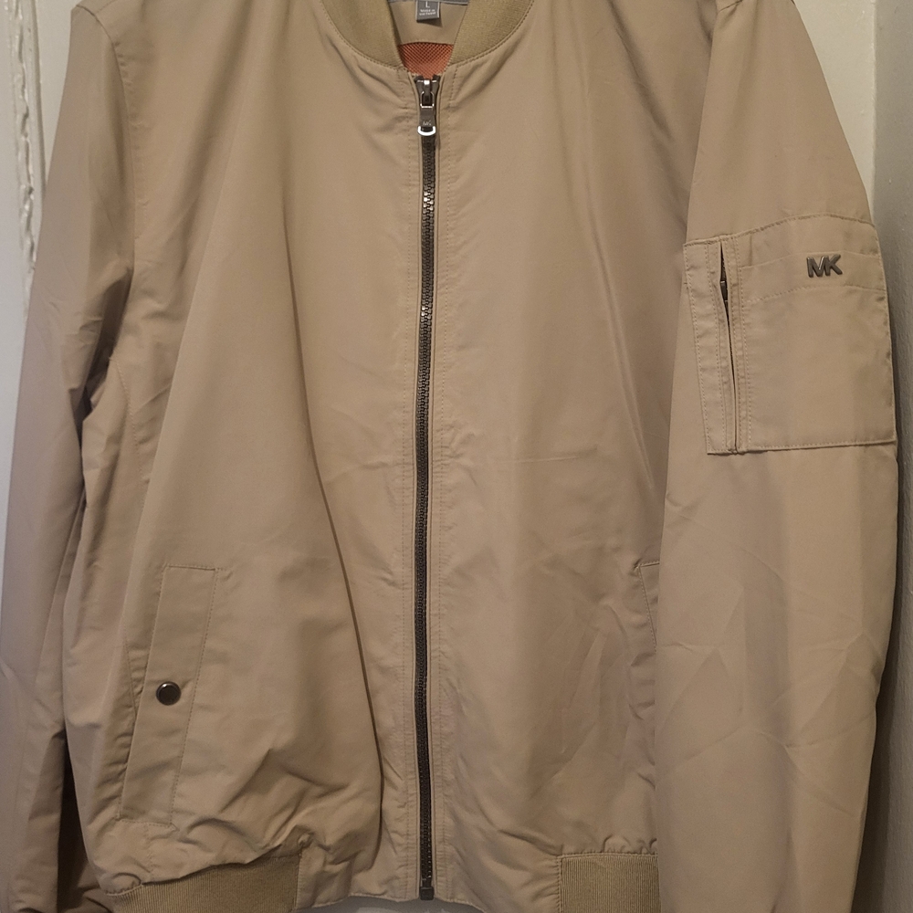 Michael Kors Men's Tan Bomber Jacket